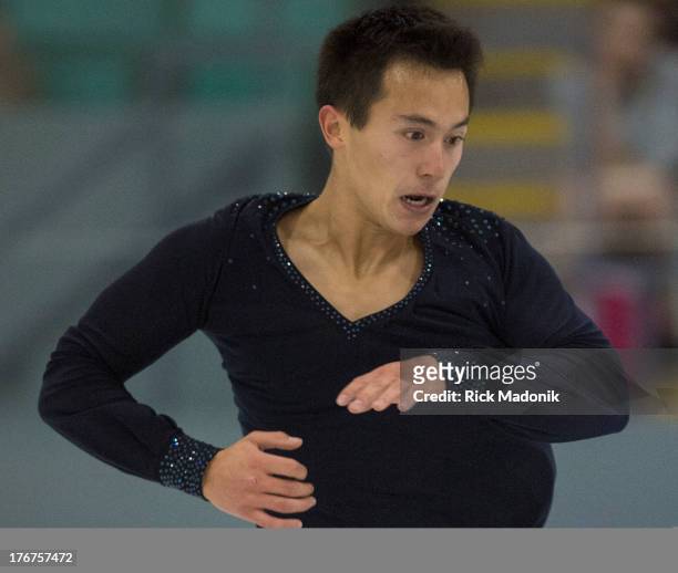 Patrick Chan closes Skate Canada Summer Skate event in Thornhill, August 18, 2013. The event was held at the Thornhill Community Centre. Chan...