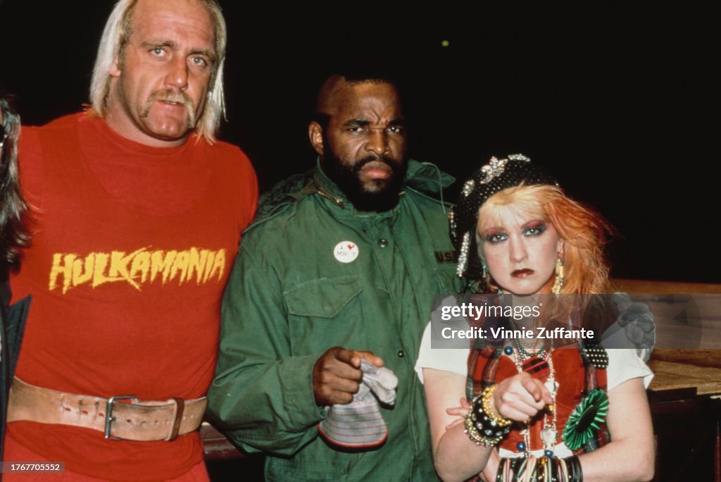 Hulk Hogan, Mr. T And Cyndi Lauper Attend 27th Grammy Awards
