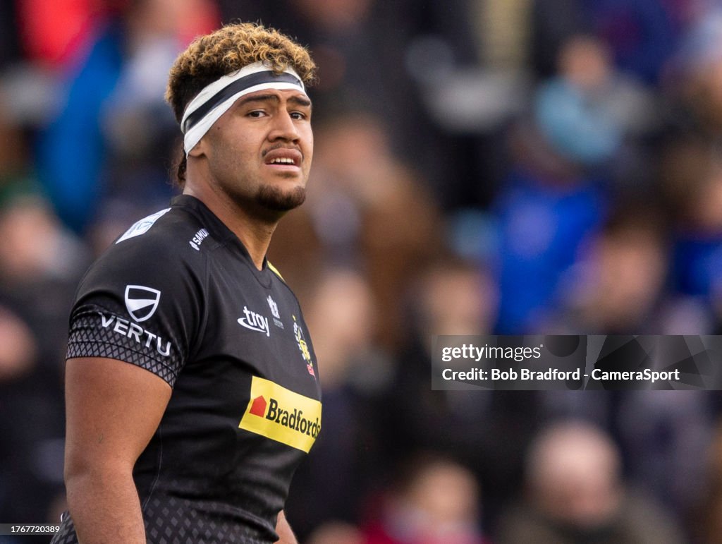 Rus Rugby Exeter Exeter Chiefs' Rus Tuima during the Gallagher Premiership Rugby match ...