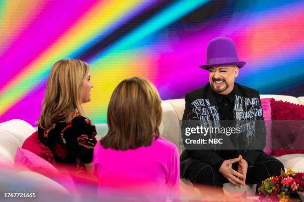 Hoda Kotb, Jenna Bush Hager and Boy George on Monday, November 6, 2023 --