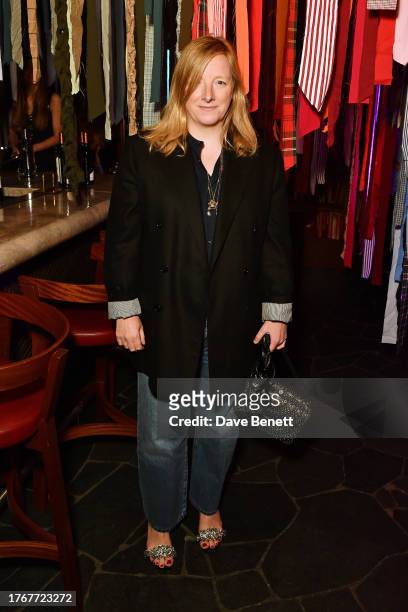 Sarah Burton attends a fundraising dinner hosted by Sarabande in Decimo at The Standard, London on November 6, 2023 in London, England.