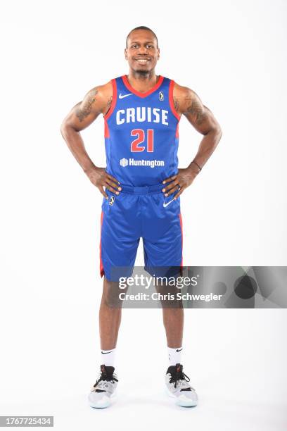 Treveon Graham of the Motor City Cruise poses for a head shot during the NBA G League Media Day at Detroit Pistons Practice Facility on November 3,...