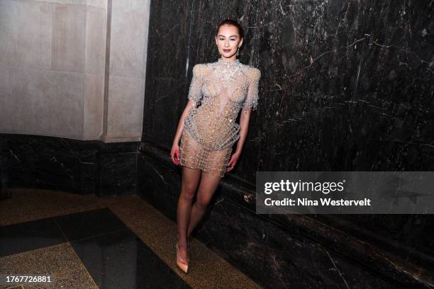 Lola Tung at the 2023 CFDA Fashion Awards held at the American Museum of Natural History on November 6, 2023 in New York, New York.