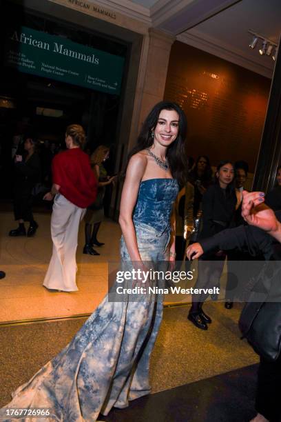 Anne Hathaway at the 2023 CFDA Fashion Awards held at the American Museum of Natural History on November 6, 2023 in New York, New York.