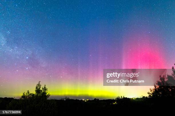 Increased solar activity results in the rare Aurora Australis being visible in southerly areas of Australia. This image taken from Fingal on the...