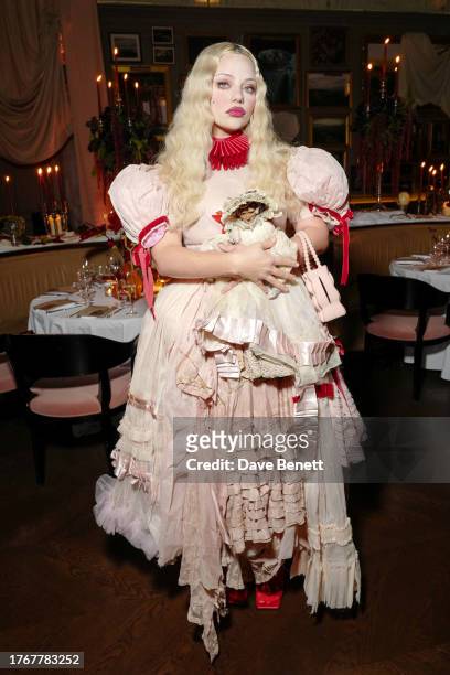 Katya Kischuk attends the Dark Versailles Halloween Ball at The London EDITION on October 31, 2023 in London, England.