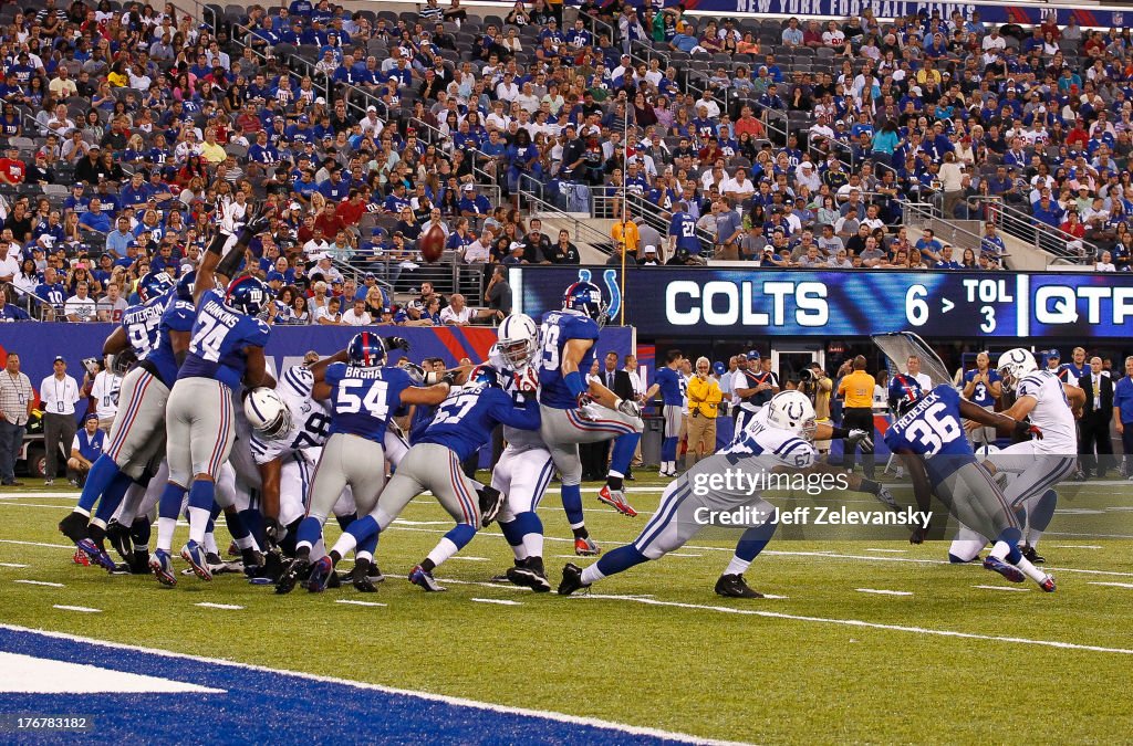 Indianapolis Colts v New York Giants