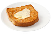Toast with Polyunsaturated Sunflower Oil Margarine