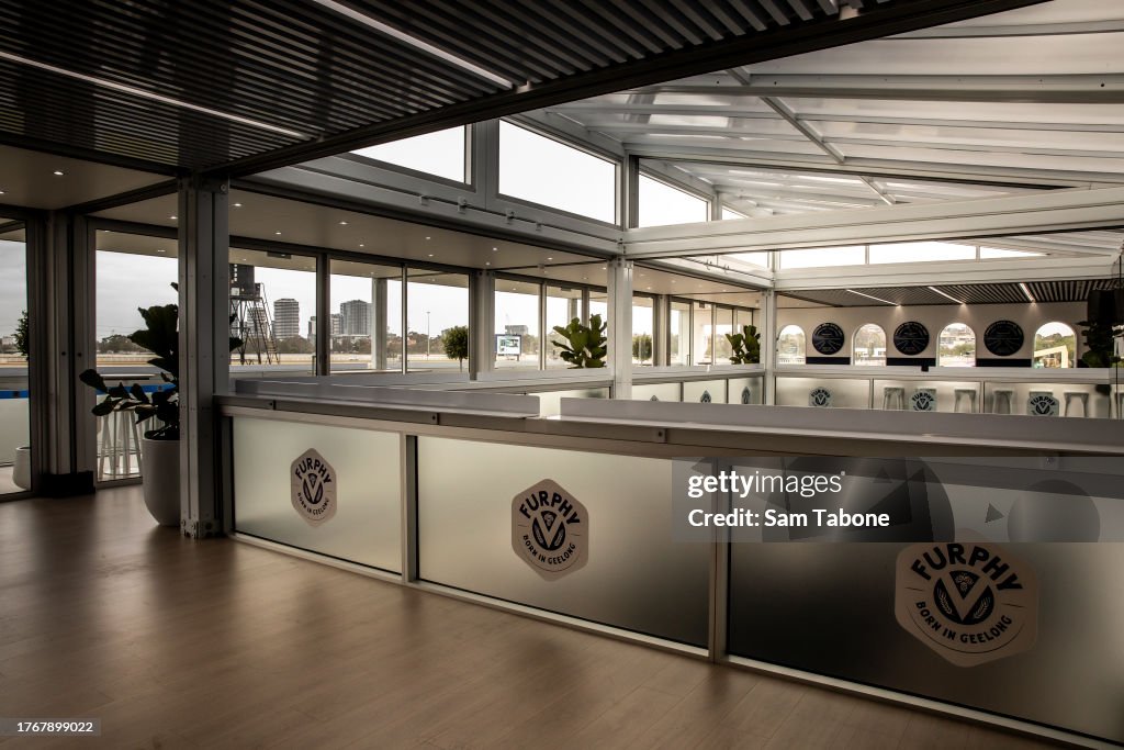 Furphy marquee during the Melbourne Cup Carnival Birdcage Media... News