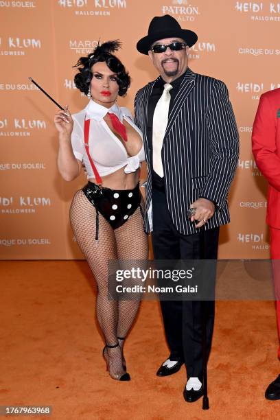 Coco Austin and Ice-T attend Heidi Klum's 22nd Annual Halloween Party presented by Patron El Alto at Marquee on October 31, 2023 in New York City.