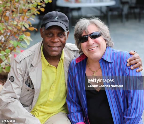 Danny Glover and Jose Feliciano attend the Richie Havens Memorial Celebration and Aerial Scattering pf Ashes at Bethel Woods Art Center on August 18,...