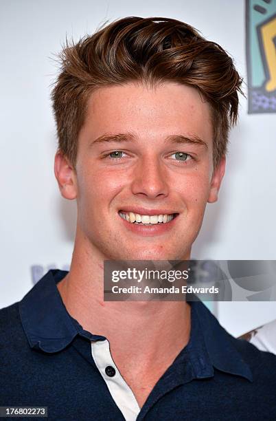 Model Patrick Schwarzenegger attends the Team Maria benefit for Best Buddies at Montage Beverly Hills on August 18, 2013 in Beverly Hills, California.