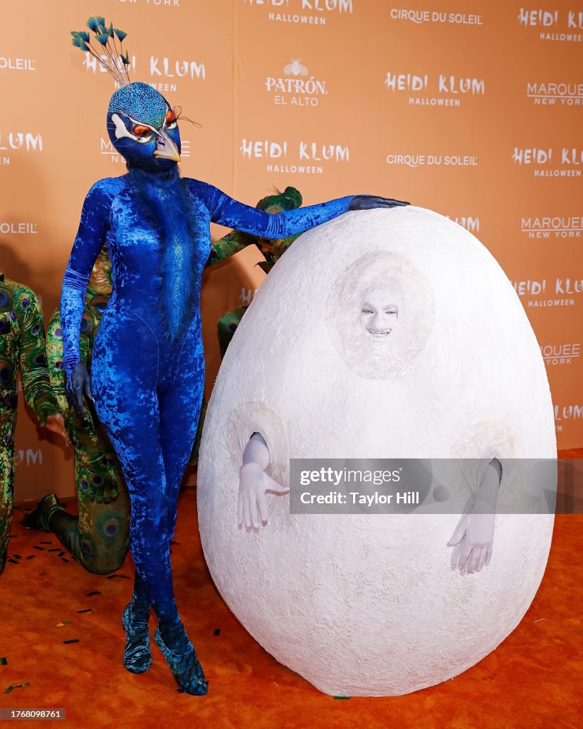 Heidi Klum and Tom Kaulitz attend the 2025 Heidi Klum Hallowe'en