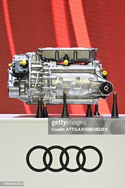 New generation electric engine is pictured at the plant of AUDI Hungary, one of the world's largest engine factories, in Gyor, Hungary on November 7...