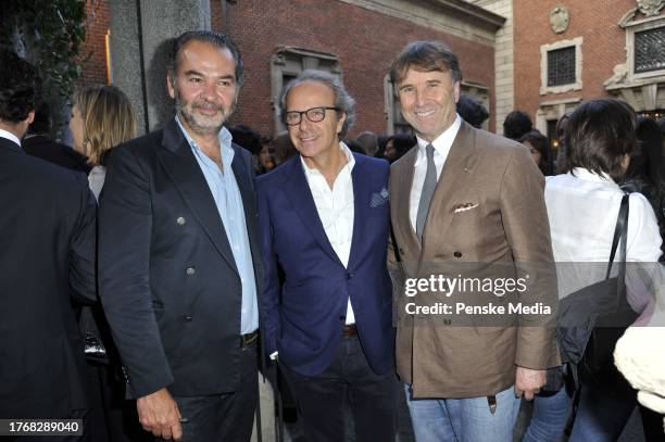 Remo Ruffini, Andrea della Valle and Brunello Cucinelli