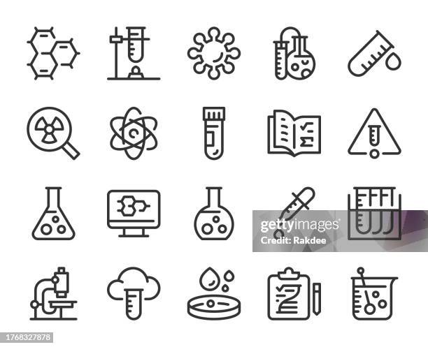 bildbanksillustrationer, clip art samt tecknat material och ikoner med chemistry - line icons - distillation tower