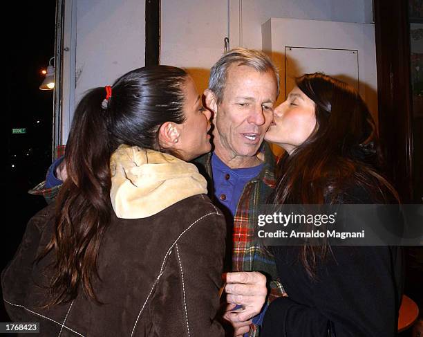 Photographer Peter Beard and well-wishers celebrate the lensman's 65th birthday at Cipriani early morning January 23, 2003 in New York City. .