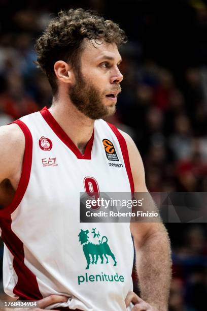 Nicolò Melli of EA7 Emporio Armani Milan during the Turkish Airlines EuroLeague Regular Season Round 2 match between EA7 Emporio Armani Milan and...