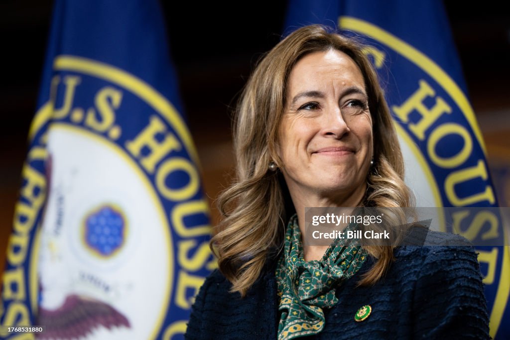 Mickey Sherell Rep. Mikie Sherrill, D-N.J., participates in the House Democrats ...