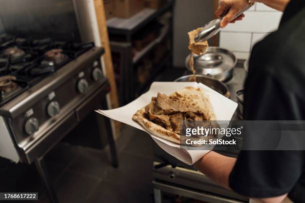 chip shop kebab preparations - doner kebab stock pictures, royalty-free photos & images