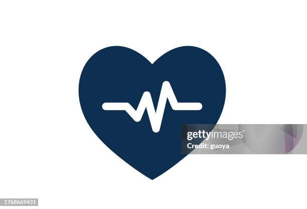 heart icon. - checking pulse stock illustrations