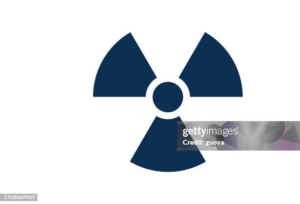 strahlungssymbol. - radioaktive verseuchung stock-grafiken, -clipart, -cartoons und -symbole