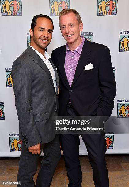 Los Angeles Confidential magazine Editor-in-Chief Spencer Beck and Loui Sagastume attend the Team Maria benefit for Best Buddies at Montage Beverly...