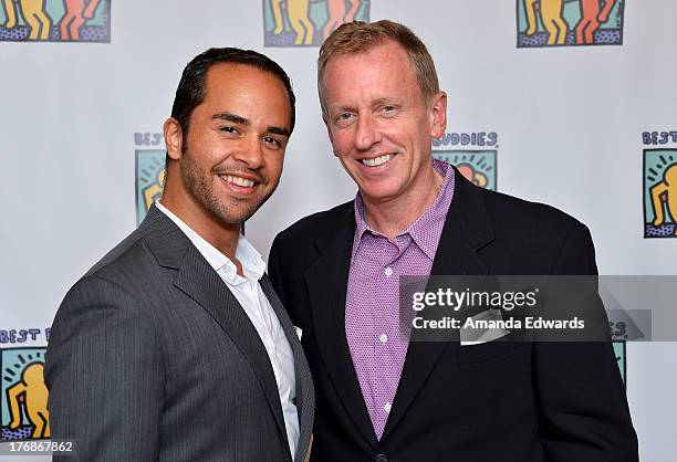 Los Angeles Confidential magazine Editor-in-Chief Spencer Beck and Loui Sagastume attend the Team Maria benefit for Best Buddies at Montage Beverly...