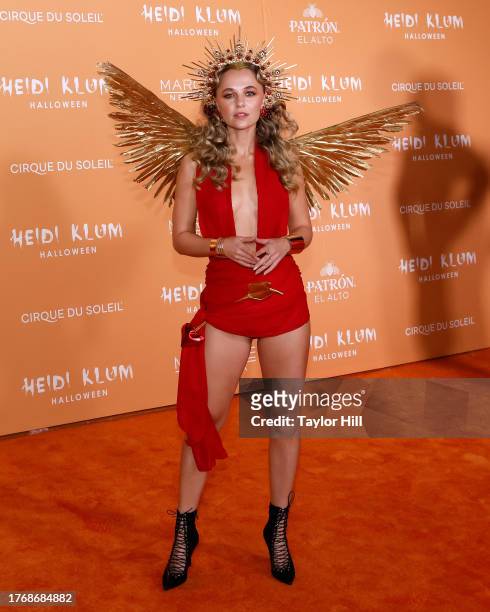Madison Iseman attends the 2023 Heidi Klum Hallowe'en Party at Marquee on October 31, 2023 in New York City.