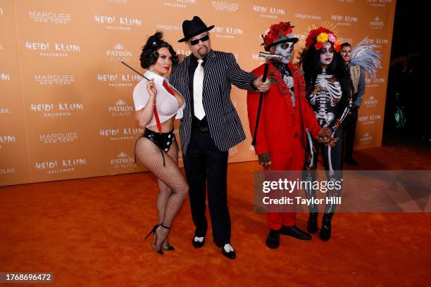 Coco ,Ice-T, Treach, and Cicely Evans attend the 2023 Heidi Klum Hallowe'en Party at Marquee on October 31, 2023 in New York City.