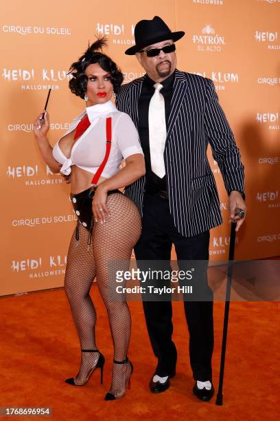 Coco and Ice-T attend the 2023 Heidi Klum Hallowe'en Party at Marquee on October 31, 2023 in New York City.