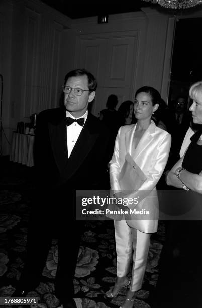 Michael Ovitz, guest, and Judy Ovitz attend an Artists Rights Foundation event, featuring the presentation of the John Huston Award to Tom Cruise, at...