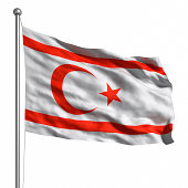 Flag Of Northern Cyprus (Isolated)