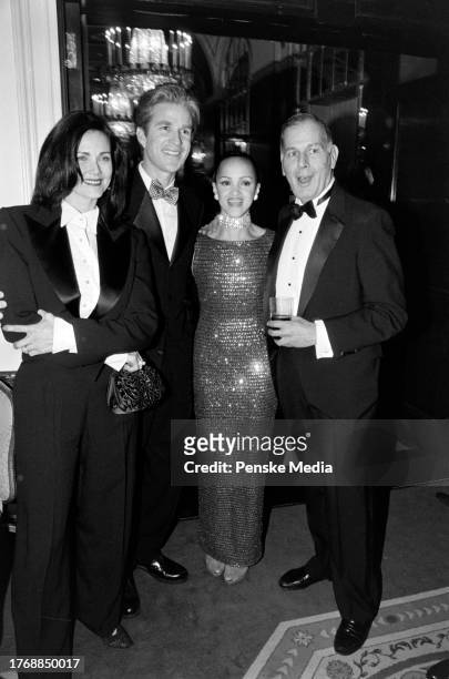 Lynda Carter, Matthew Modine, Caridad Rivera, and guest attend a Citizens Committee of New York event, honoring Blaine Trump with the Marietta Tree...