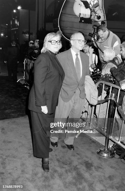 Diane Lander and Neil Simon attend the local premiere of "Primary Colors" at Universal CityWalk Hollywood in Los Angeles, California, on March 12,...