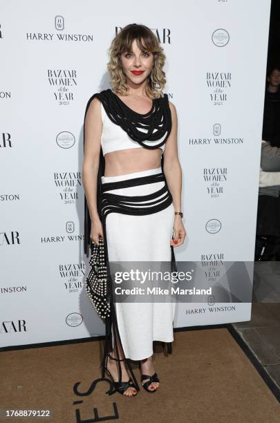 Sophia Di Martino arrives at the Harper's Bazaar Women Of The Year Awards 2023 at The Ballroom of Claridgeís on November 7, 2023 in London, England.