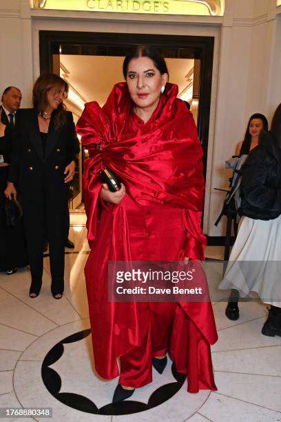 Marina Abramovic attends the Harper's Bazaar Women of the Year Awards 2023 at Claridge's Hotel on November 7, 2023 in London, England.
