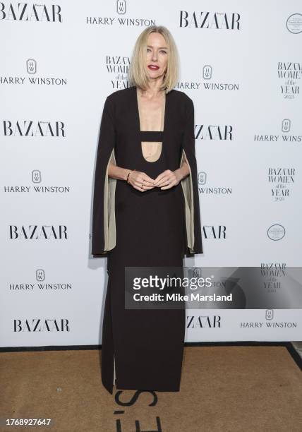 Naomi Watts arrives at the Harper's Bazaar Women Of The Year Awards 2023 at The Ballroom of Claridgeís on November 7, 2023 in London, England.