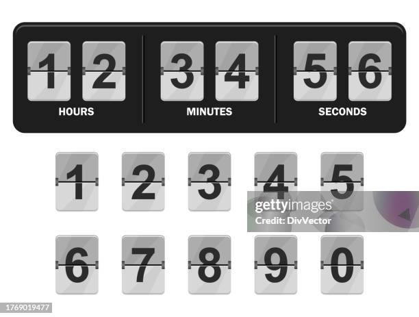 Countdown Clock Display Vector Illustration High-Res Vector Graphic ...