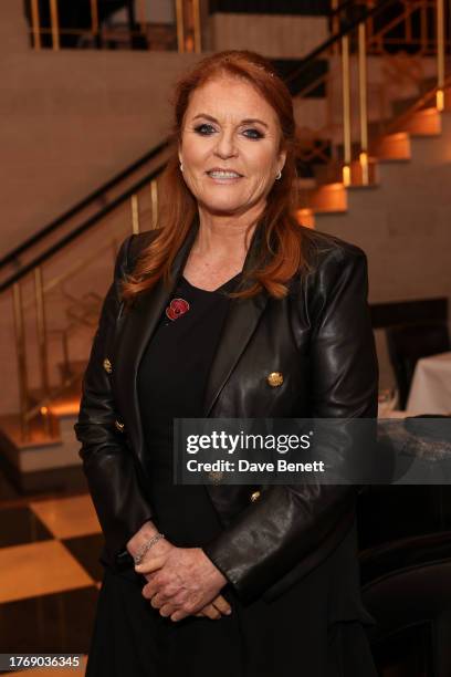 Sarah Ferguson, Duchess of York attends The Wolseley City Inaugural VIP Dinner on November 7, 2023 in London, England.