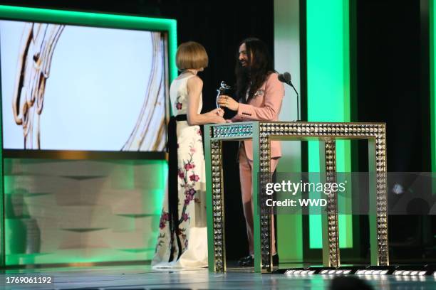 Anna Wintour and Alessandro Michele