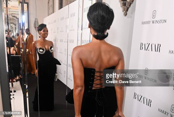 Janelle Monae attends the Harper's Bazaar Women of the Year Awards 2023 at Claridge's Hotel on November 7, 2023 in London, England.