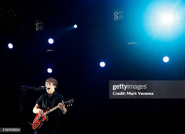 Jake Bugg performs at day 3 of the Lowlands Festival on August 18, 2013 in Biddinghuizen, Netherlands.