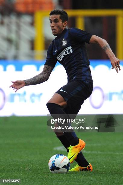 Ricardo Alvarez of FC Internazionale Milano in action during the TIM cup match between FC Internazionale Milano and AS Cittadella at Stadio Giuseppe...