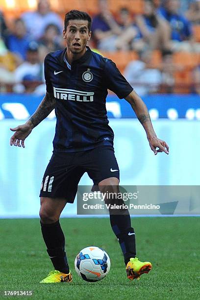 Ricardo Alvarez of FC Internazionale Milano in action during the TIM cup match between FC Internazionale Milano and AS Cittadella at Stadio Giuseppe...