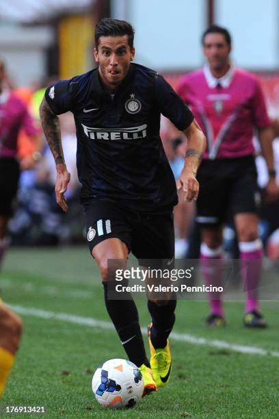 Ricardo Alvarez of FC Internazionale Milano in action during the TIM cup match between FC Internazionale Milano and AS Cittadella at Stadio Giuseppe...