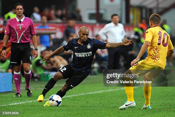 Jonathan of FC Internazionale Milano in action during the TIM cup match between FC Internazionale Milano and AS Cittadella at Stadio Giuseppe Meazza...