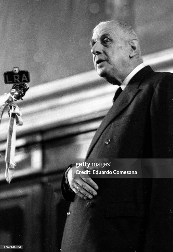 Charles De Gaulle Gives A Speech At The School Of Law