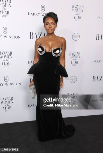 Janelle Monae arrives at the Harper's Bazaar Women Of The Year Awards 2023 at The Ballroom of Claridgeís on November 7, 2023 in London, England.