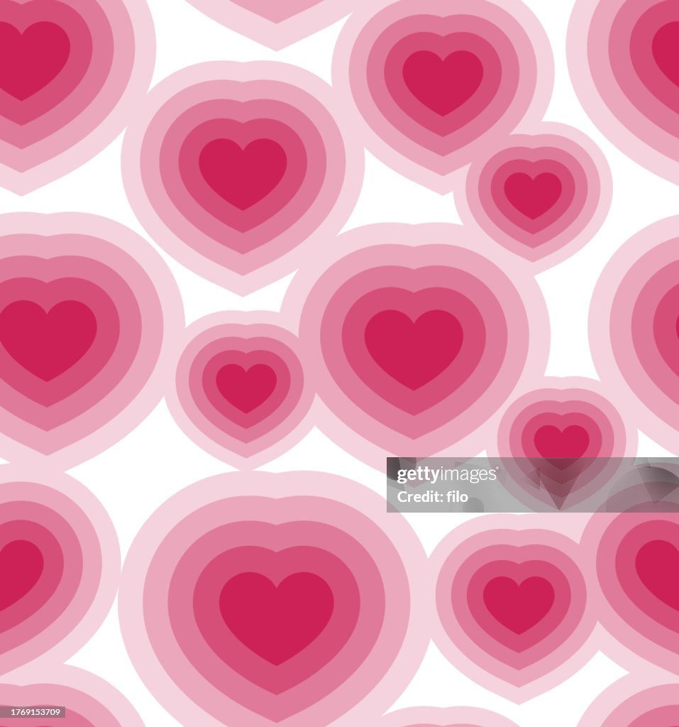 Tileable Heart Pattern Seamless Repeating Tileable Valentine Heart Background Pattern High-Res ...